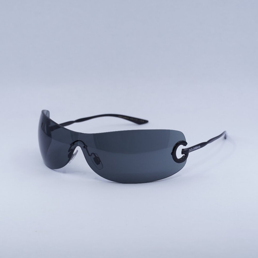 Dolce & Gabbana DG2308 01/87 Sunglasses Black Frame, Grey Lenses - Lowest Price!